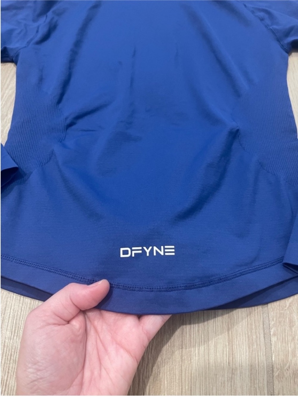 DFYNE Zippy Full Zip Longline Seamless Jacket Enchanted Blue Sz S - Picture 8 of 14